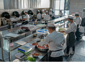 学校食堂厨师帽厨师服佩戴识别系统 厨师帽佩戴自动检测