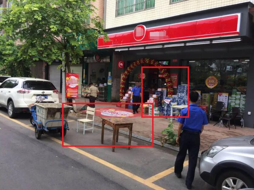 占道经营识别检测系统 自动识别摊贩占道经营行为