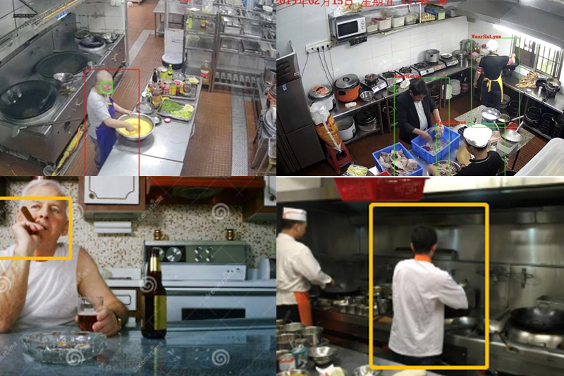 &ldquo;互联网+明厨亮灶&rdquo;AI平台监管  厨师服穿戴识别系统 